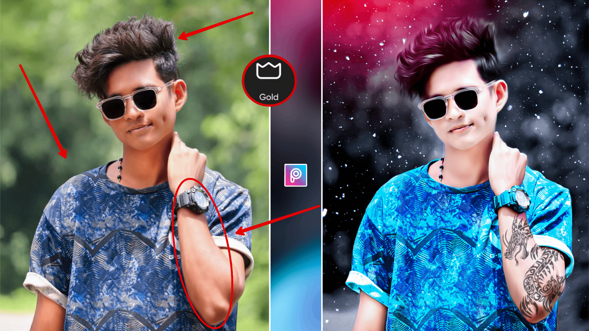 PicsArt Background Colour Change Editing | Dark Tone Photo Editing - Tahir  Editz