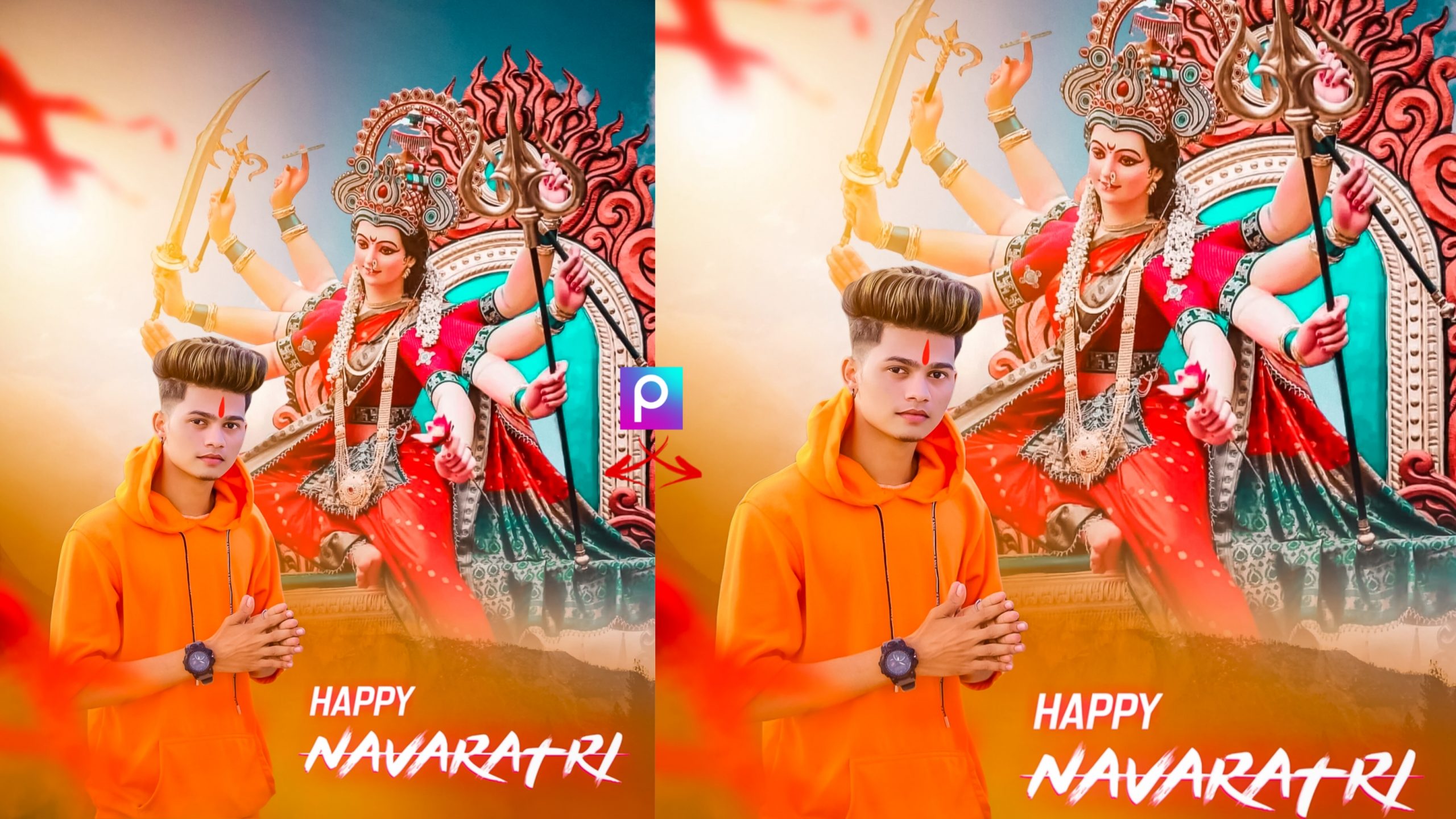 Happy Navratri Photo Editing Download Background And PNG